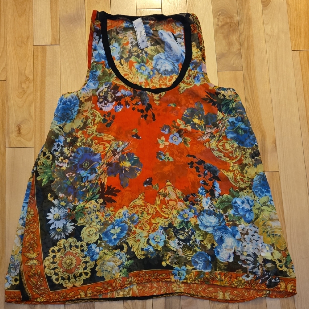 Robin K - Floral Sleeveless Top - Multicolor - NWOT